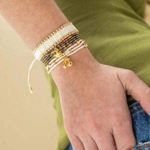 Juego Aretes y Pulseras Tejida Pacifica