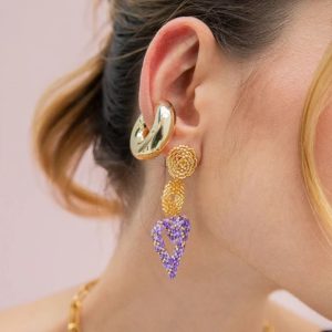 Earcuff Chunky Baño de Oro