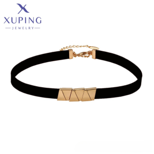 Choker Baño de Oro - Negro