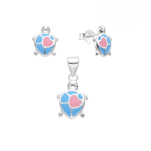 Juego de Aretes y Dije de Tortuga