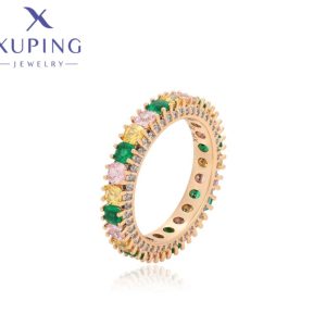 Anillo de Circonias multicolor - 7