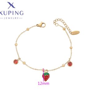 Pulsera  de fresa y punto de luz