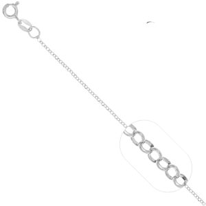 Cadena Eslavon Rolo Plata Italiana 925 50 cms*1mm