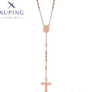 Rosario de Acero Inoxidable, Rose Gold   Xuping