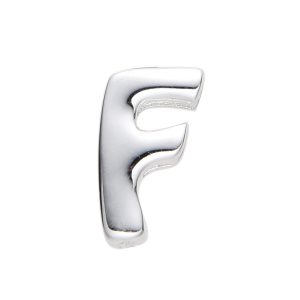 Dije de Letra, A,B,C,D,E,F,G,H,I,J,K,L,M,N,O,P,Q,R,S,T,U,Y, Plata Italiana 925 - F
