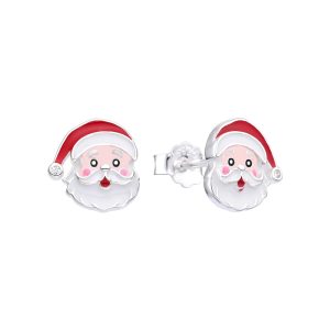 Zarcillos de Santa Claus, Plata Italiana 925