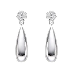 Zarcillos de Gota, Plata Italiana 925