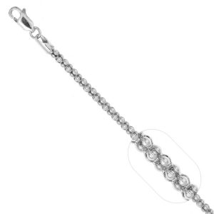 Cadena Fancy Coreana, Plata Italiana 925, 50cms