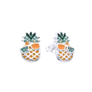 Zarcillos De Piña, Plata italiana 925