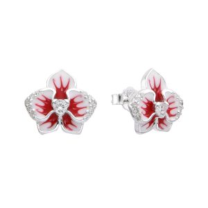 Zarcillos de Flor, Plata italiana 925