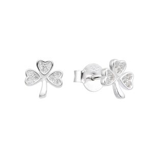 Zarcillos Trébol, Plata Italiana 925