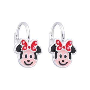 Zarcillos de Minnie Mouse, Plata Italiana 925