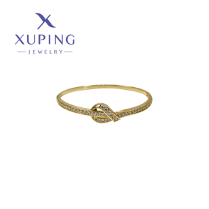 BRAZALETE CIRCONIAS BAÑO DE ORO  XUPING