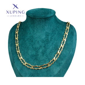 Cadena de Baño de Oro Xuping 60 cms*7mm diseño ondulado