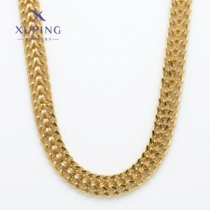 Cadena baño de oro xuping, 55cms*5mm