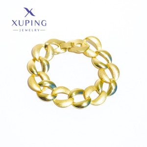 Pulsera  de Lujo, Baño de Oro Xuping 19cms*1.8cms