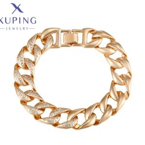Pulsera de Lujo, baño de Oro Xuping Rose Gold  20.5cms