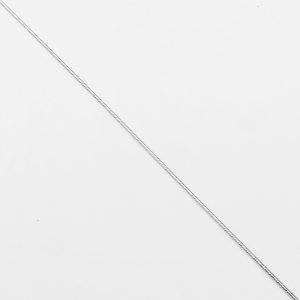 Cadena Cola de Ratón, 45cms*0.7mm, Plata Italiana 925