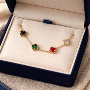 Pulseras de Flores de Oro Laminado 18k - Colores