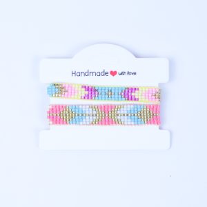 Set de dos pulseras de joyería hecha a mano