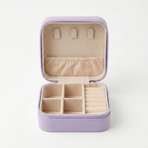 Joyero, color Blanco, Rosado y Morado - Morado