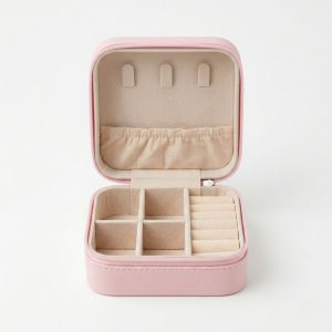 Joyero, color Blanco, Rosado y Morado - Rosado