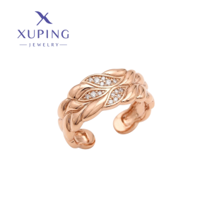 Anillo ajustable de baño de oro rose gold Xuping ajustable talla 8