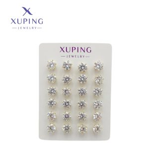 Zarcillos Punto de Luz, Baño de Oro Xuping