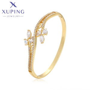 Brazalete con circonias 58mm*64mm baño de oro Xuping