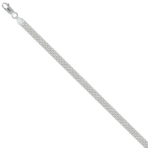 Cadena Bismark 050  60cms*5mm, Plata Italiana 925