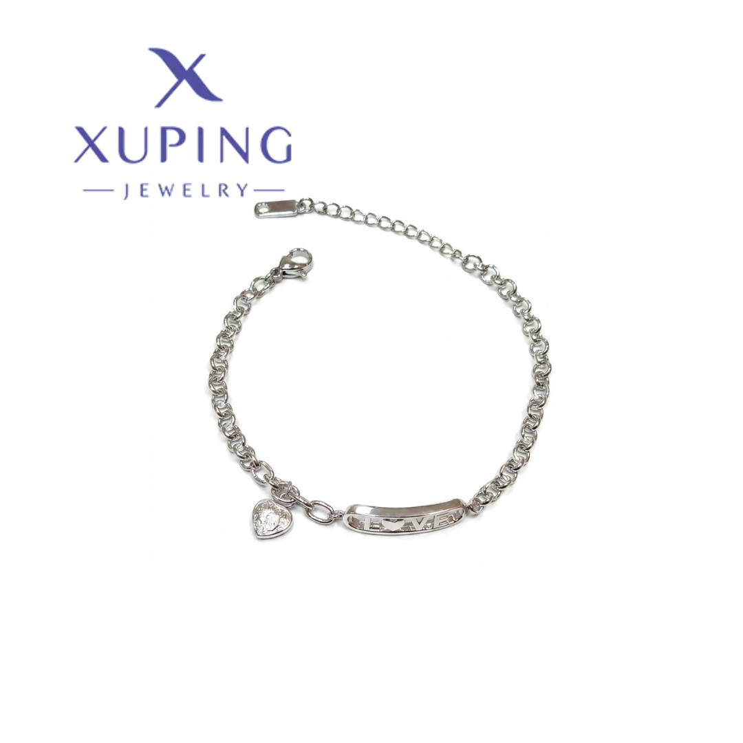 Pulsera Love Baño de Rodio Xuping 18cms 007-099-059 Q120
