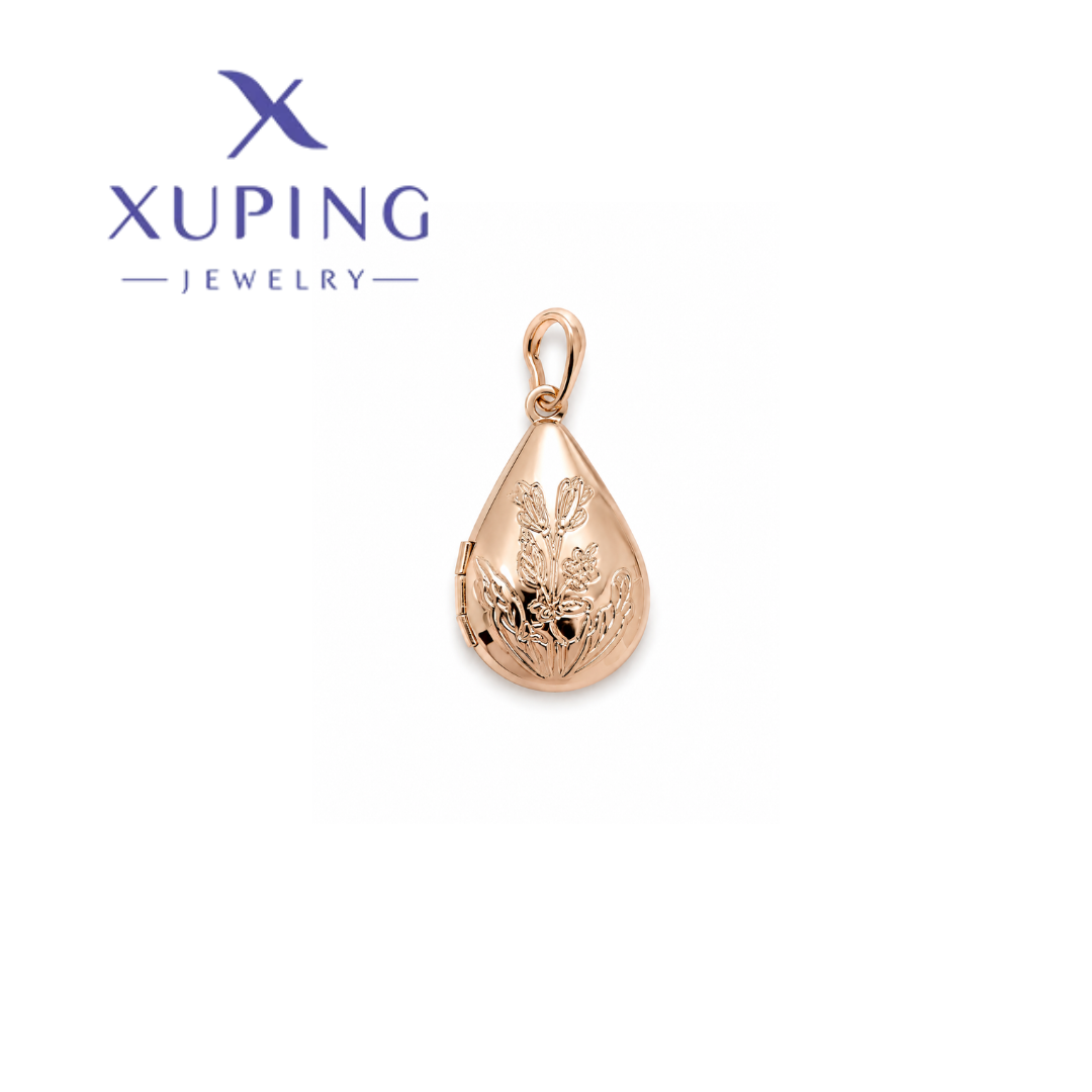 Dije de Relicario, Baño de Oro rose Gold Xuping 027-098-070 Q140