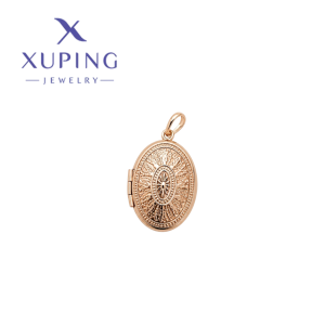 Dije de Relicario, Baño de Oro rose Gold Xuping