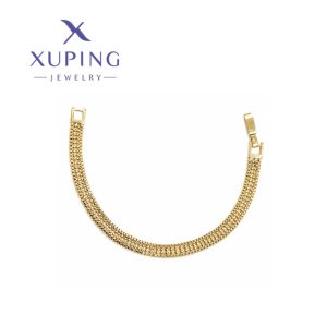 Pulsera de Lujo, Baño de Oro 18K Xuping Rose Gold 19CMS