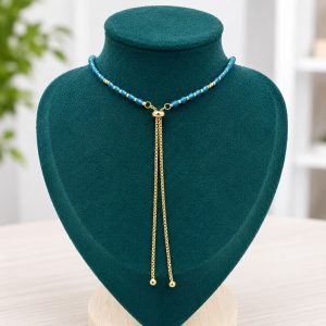 Collares hecho a mano Diseños surtidos - Celeste