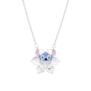 Gargantilla de Stitch 45cms, Plata Italiana 925