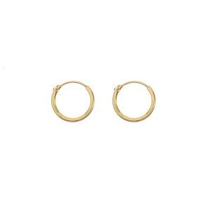 Argollas con Circones 27mm, Plata  italiana 925
