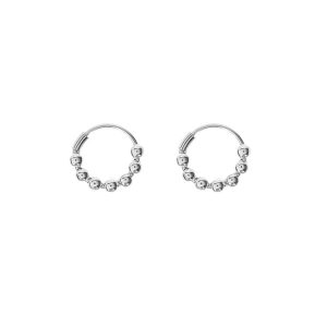 Argollas de Jeroglíficos 3.3*27mm, Plata italiana 925