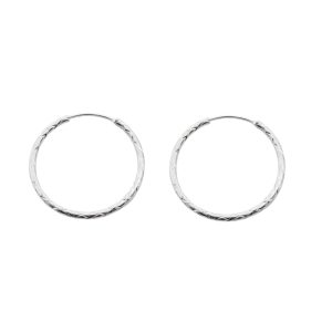 Argollas Entorchadas 27mm, Plata ataliana 925