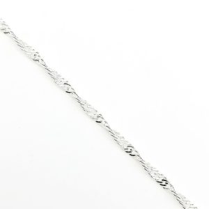 Cadena Singapur 040, Plata Italiana 925. 50cms*2.5mm