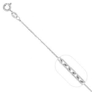 Cadena Forzatina, Plata Italiana 925 45cms*1mm