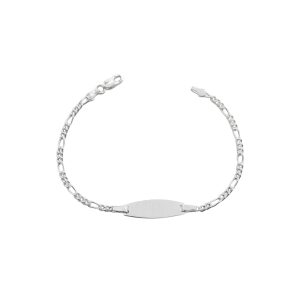 Esclava Fígaro con Plaquita, Plata Italiana 925 14cms