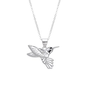 Gargantilla de Colibrí, 45cms Plata Italiana 925 42+3cms Plata Italiana 925