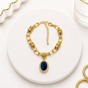 Pulsera circón azul o rosa Oro Laminado 18k